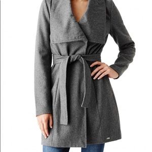 Guess Merilia Woven Wrap Coat